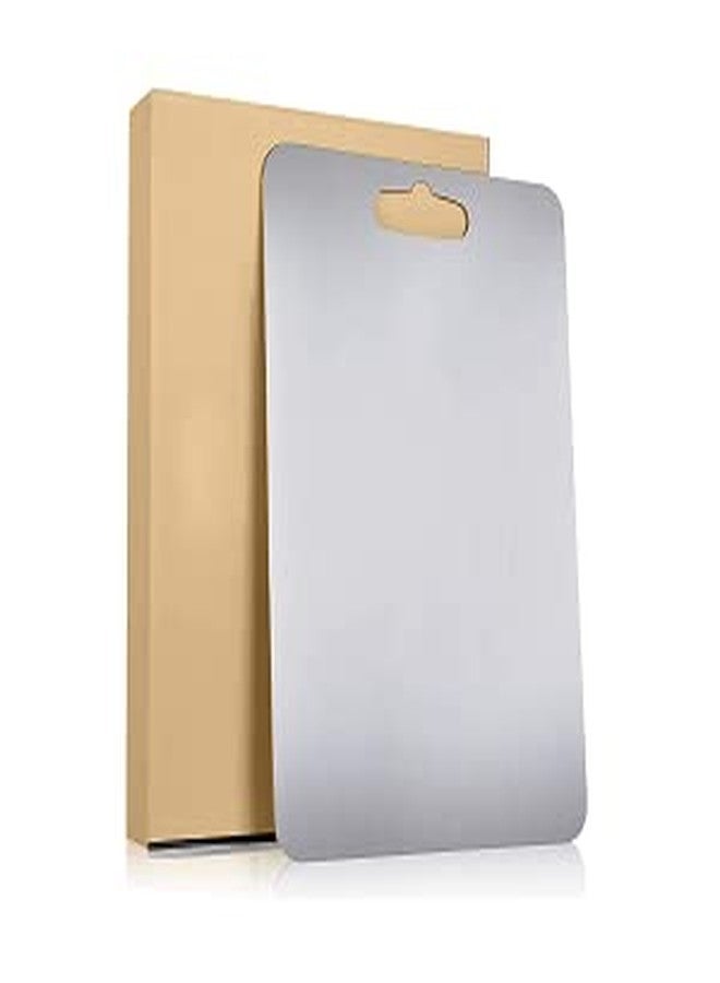 Kitchenwell Fully Stainless Steel Cutting Board Metal Board for Home Cutting Board for Fruit, Vegetable,Bread & Meat Durable Safe & Heavy Duty(Medium - 31 cm x 21 cm) - Image 1